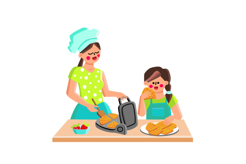 waffle-maker-device-for-cooking-cookies-vector