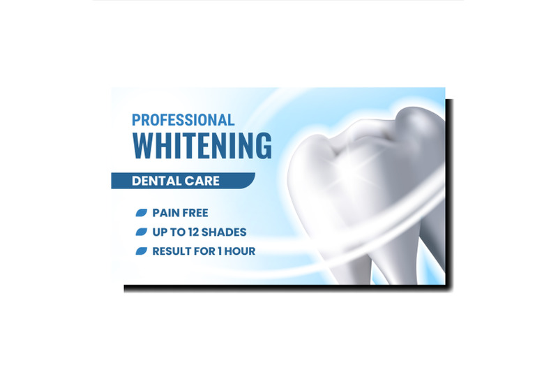 professional-whitening-promotional-poster-vector