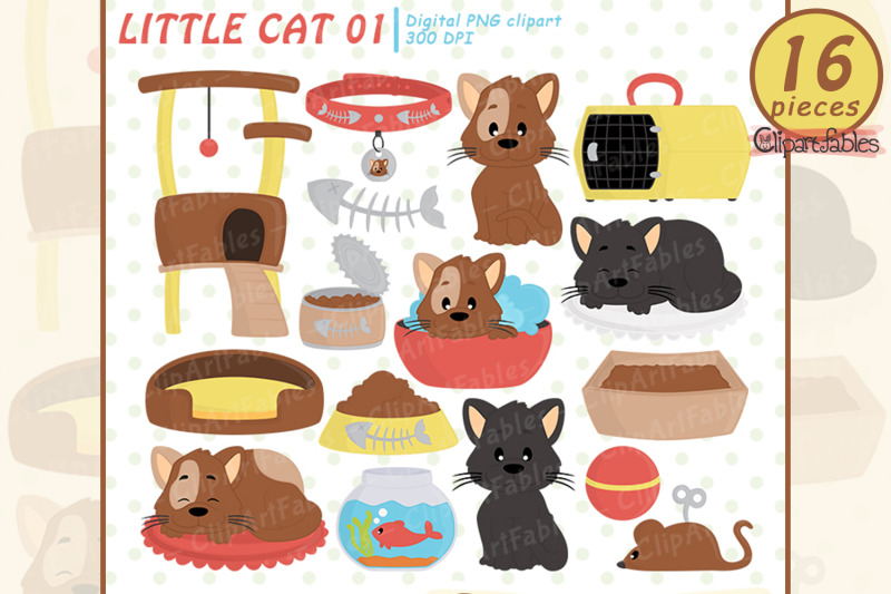 cute-cat-clipart-kitten-clip-art-kitty-kitties-digital-clipart