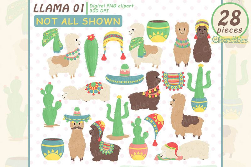 cute-llama-clipart-alpaca-clip-art-colorful-design-for-kids