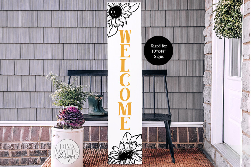 sunflower-welcome-vertical-svg-farmhouse-porch-sign-dxf-and-more