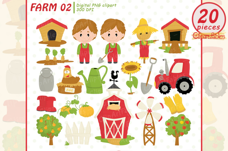cute-barnyard-clipart-farm-clipart-tractor-barn