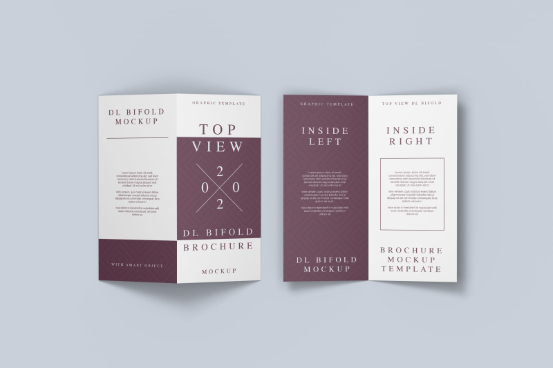 top-view-dl-bifold-brochure-mockup