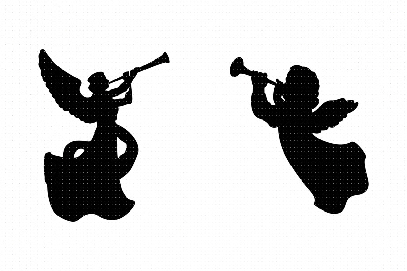 angels-with-trumpets-svg-clipart-png-dxf-logo