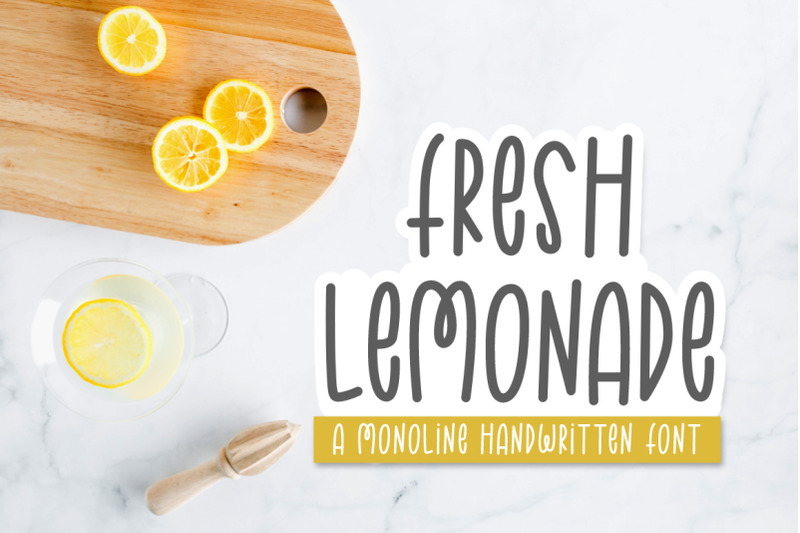 fresh-lemonade-monoline-font