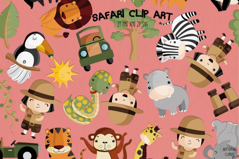 safari-svg-clipart-set-of-27