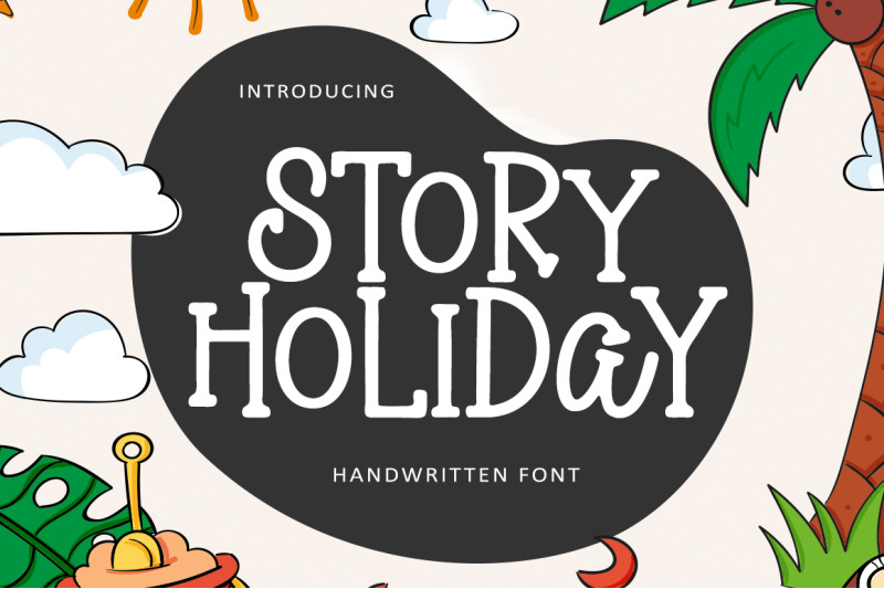 story-holiday-handwritten-font
