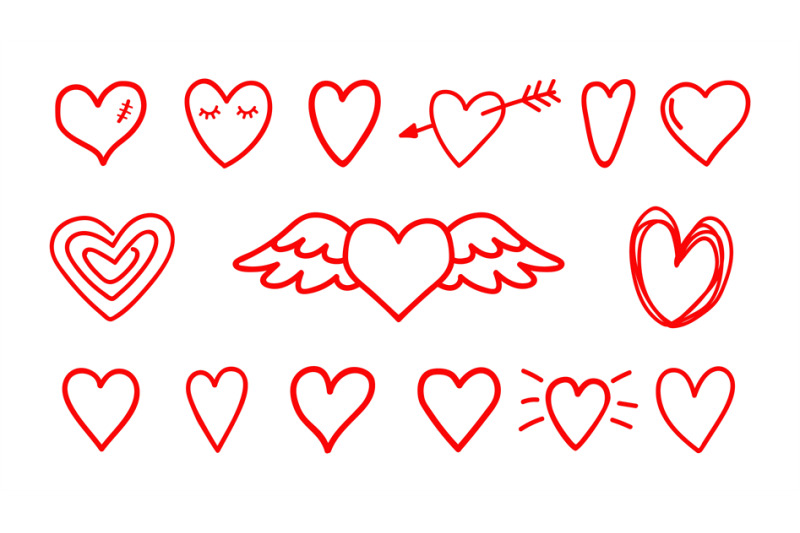 hand-drawn-hearts-icons