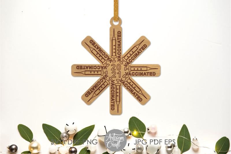 vaccinated-2021-laser-cut-ornaments-syringe-vial