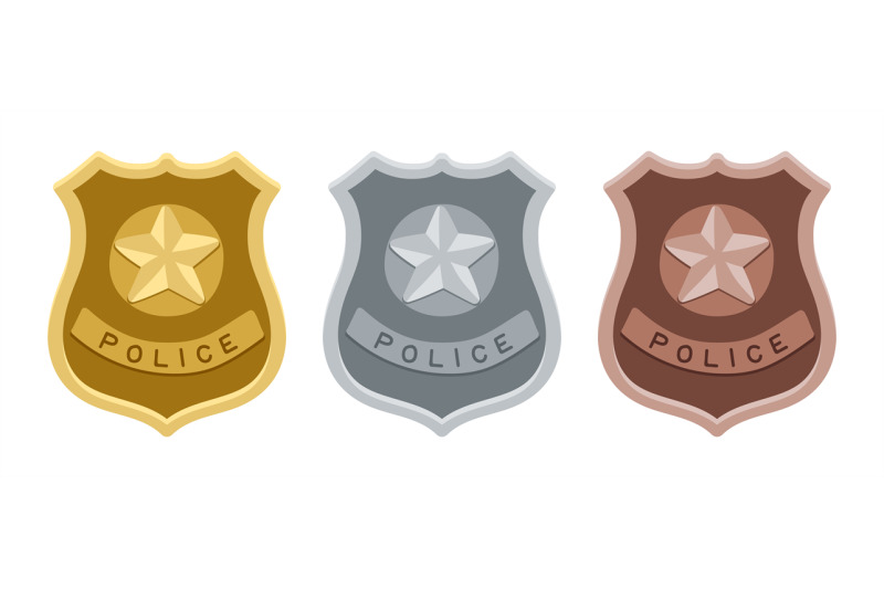 police-badges-set