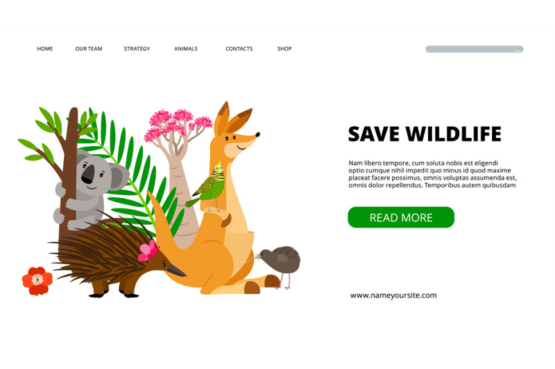 save-wildlife-landing-page