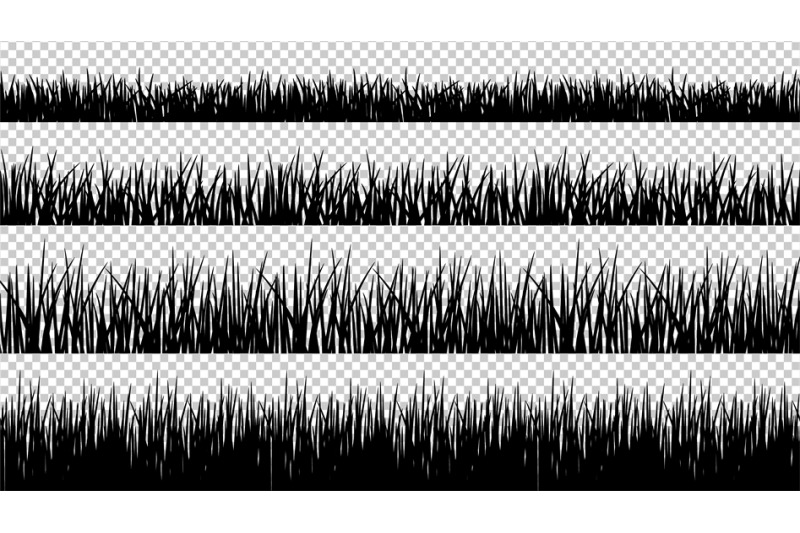 grass-silhouettes-seamless-pattern