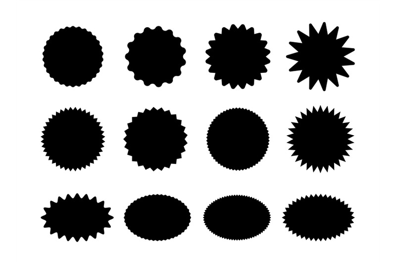 starburst-black-stickers-set