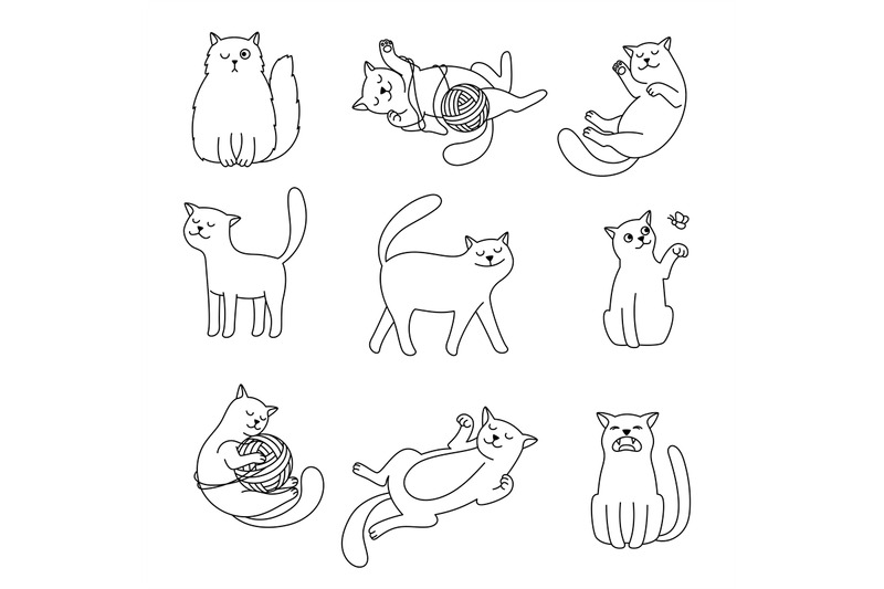 cats-line-doodles