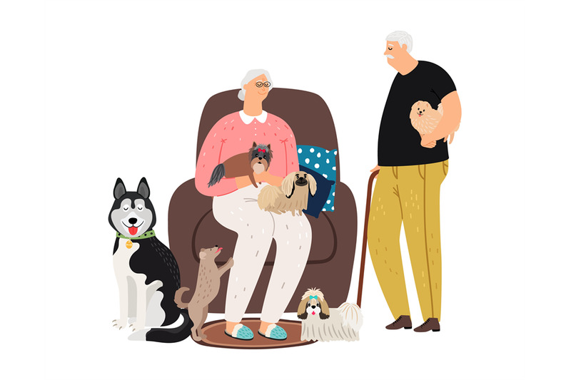 dog-owner-old-couple