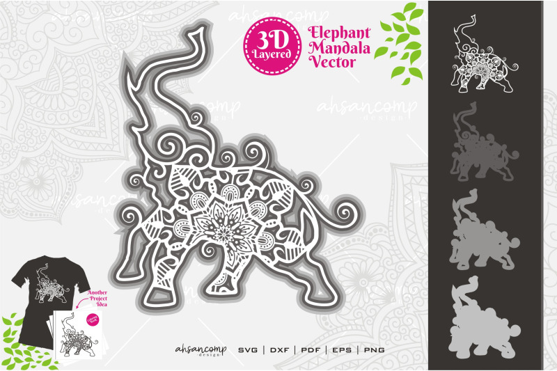 elephant-14-mandala-vector-3d-layered