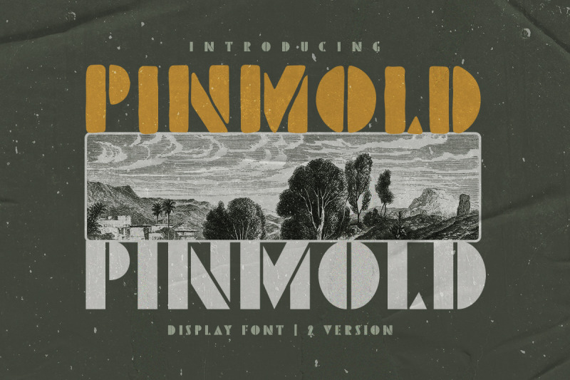 pinmold-modern-stencil-font