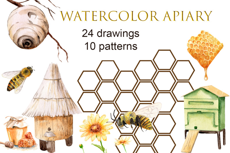 watercolor-apiary