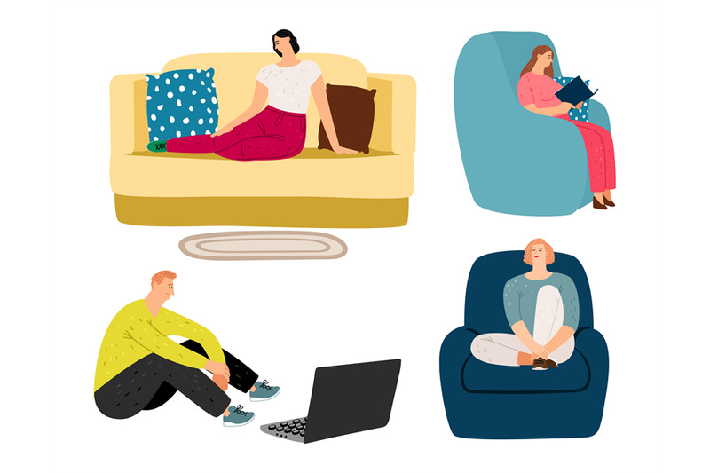 people-resting-at-home