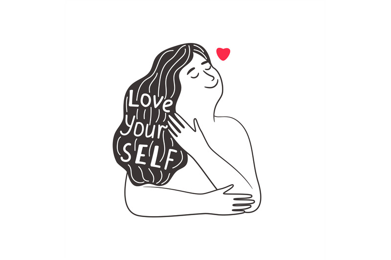 love-yourself-girl-drawing