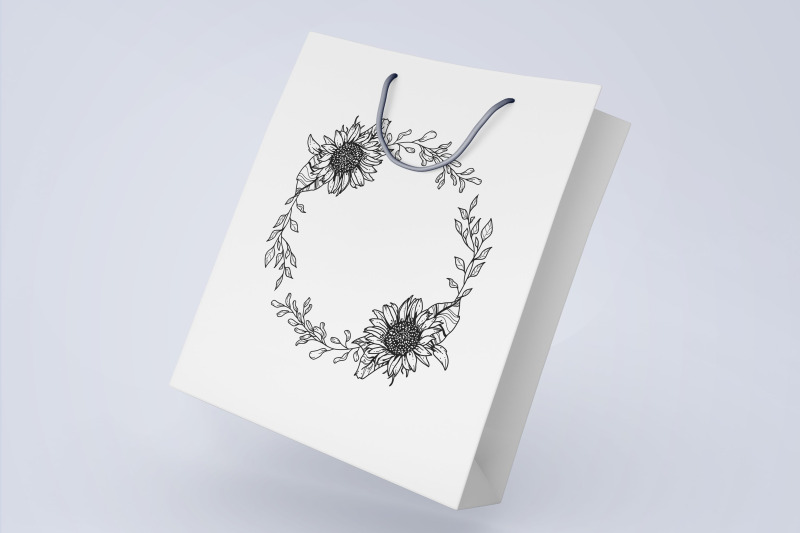 sunflower-wreath-svg-flower-border-svg-wedding-invitation