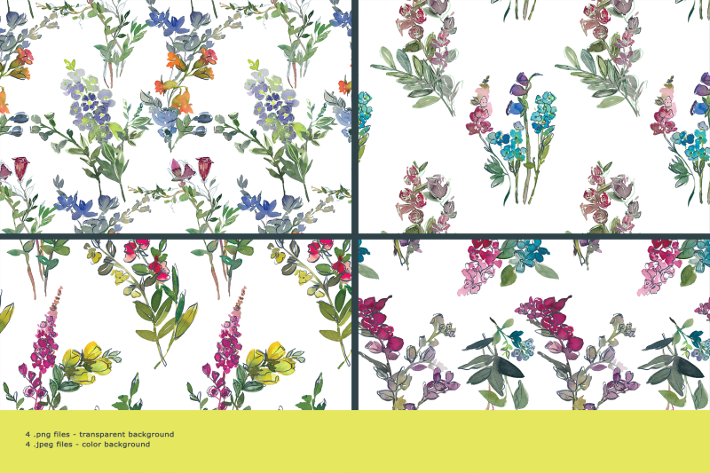 watercolor-field-flowers-clipart-set