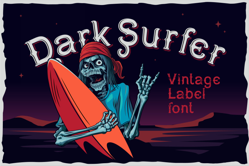 dark-surfer-vintage-label-font