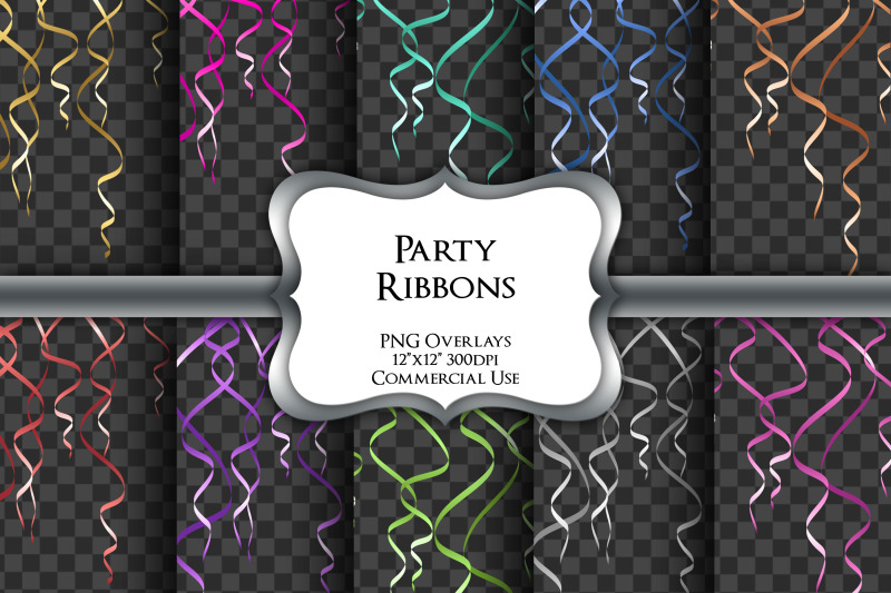 party-ribbons-overlays-transparent-png