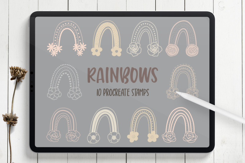 rainbow-procreate-stamp-brushes