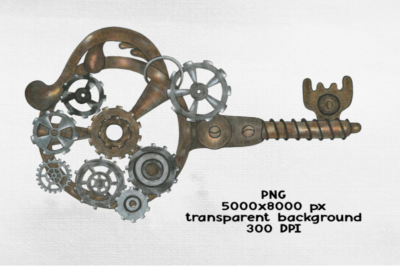 hand-drawn-steampunk-key-png