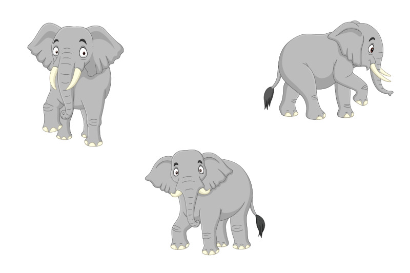 set-of-six-elephant-cartoon-collection