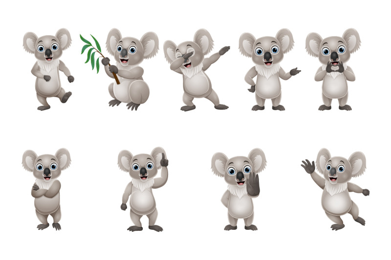 set-of-fifteen-cute-koala-cartoon-bundle