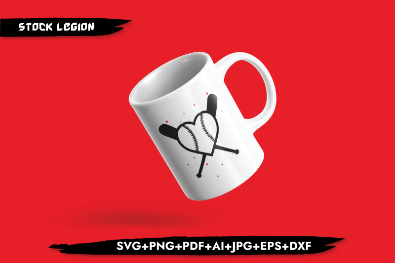 baseball-bat-heart-svg