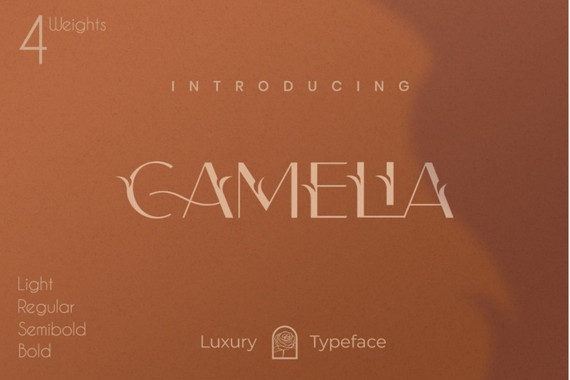 camelia-sans-unique-typeface