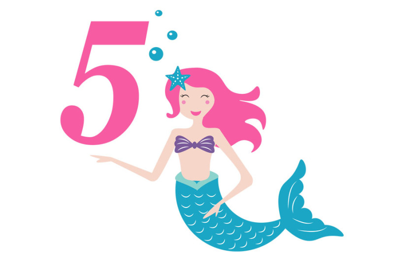 mermaid-svg-birthday-mermaid-svg-5-th-birthday-svg-mermaid-girl