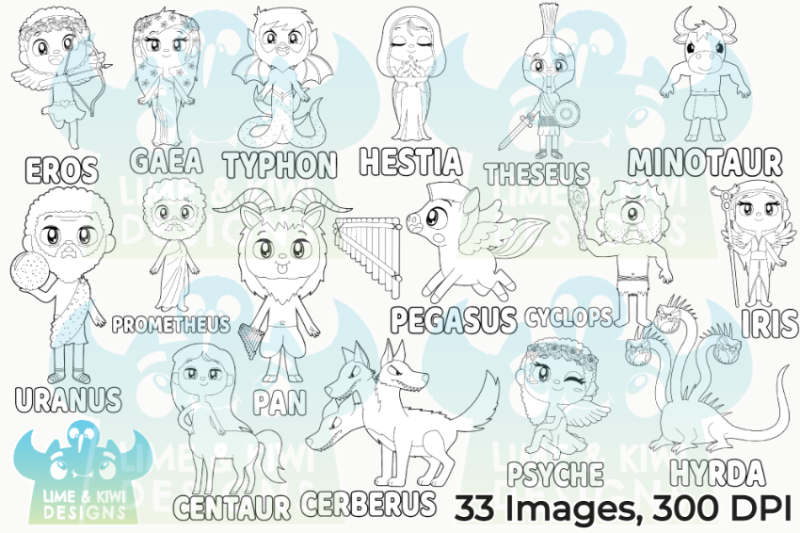 greek-mythology-characters-digital-stamps-lime-and-kiwi-designs