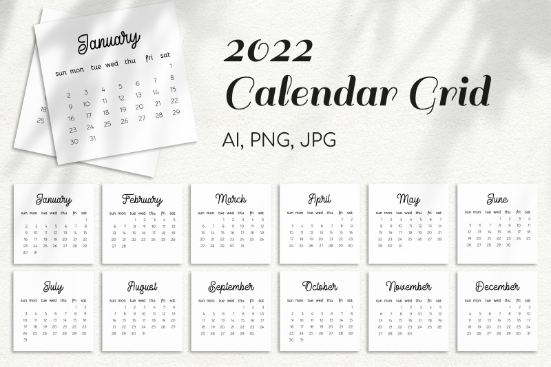 2022-year-calendar-monthly-grid-v1-template