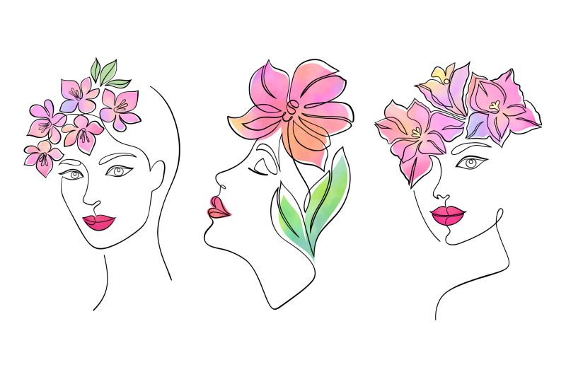 watercolour-floral-ladies