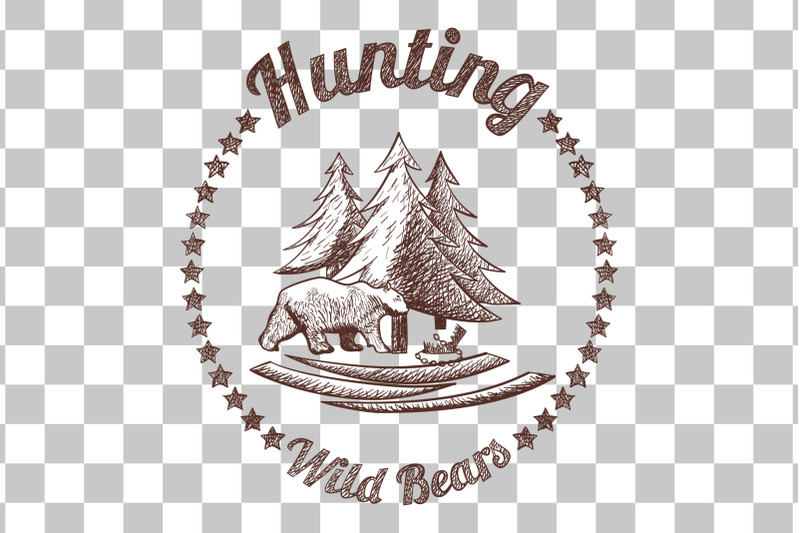 5-hunting-retro-sketch-designs