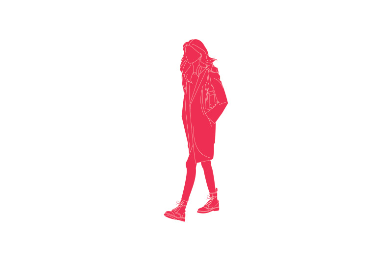 vector-illustration-of-fashionable-woman