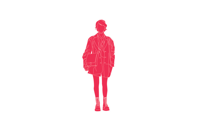 vector-illustration-fashionable-woman-flat-style-with-outline