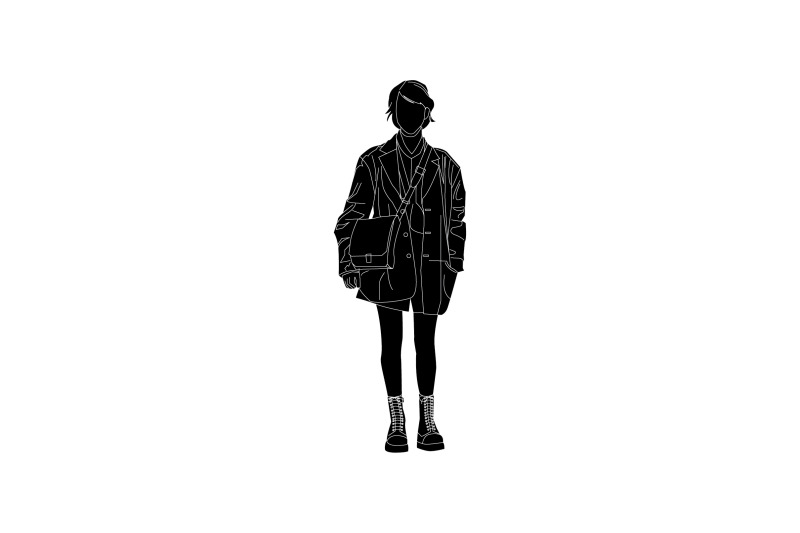 vector-illustration-fashionable-woman-flat-style-with-outline