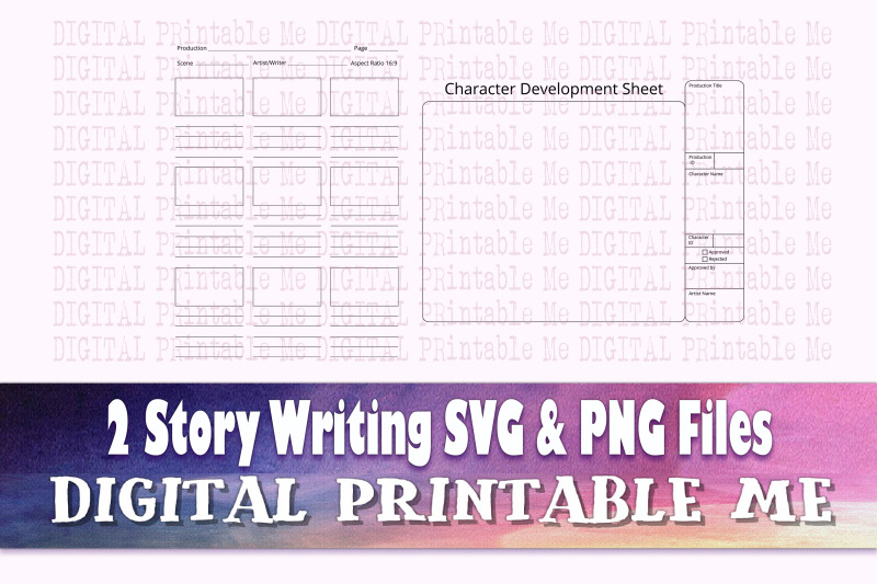 story-writing-worksheet-svg-png-2-images-clip-art-pack-blank-charac
