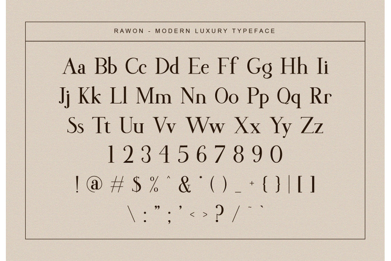 rawon-luxury-font