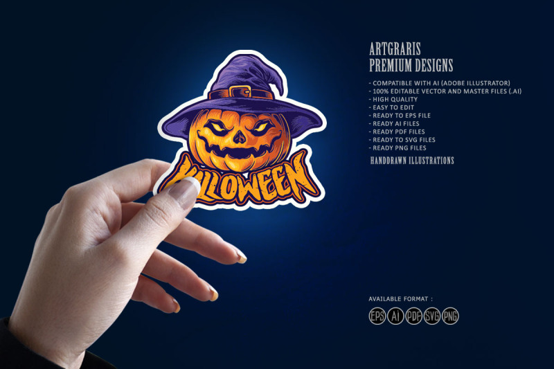 halloween-character-jack-o-lantern-head-witch-hat-svg