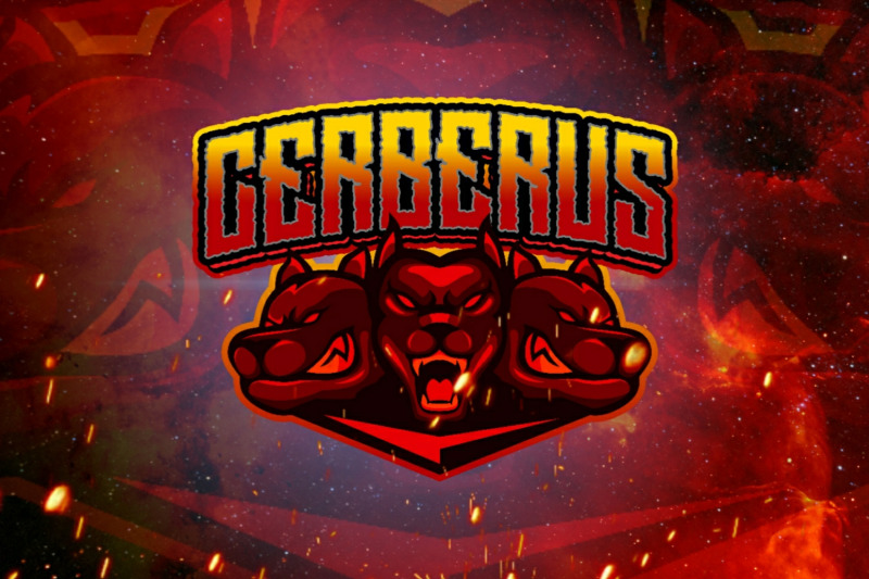 cerberus-mascot-gaming-logo