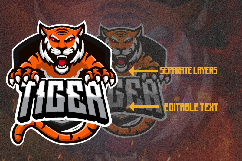 tiger-mascot-gaming-logo