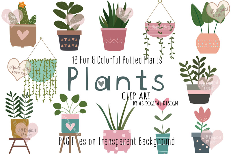 house-plants-potted-plants-clipart-succulents-flowers