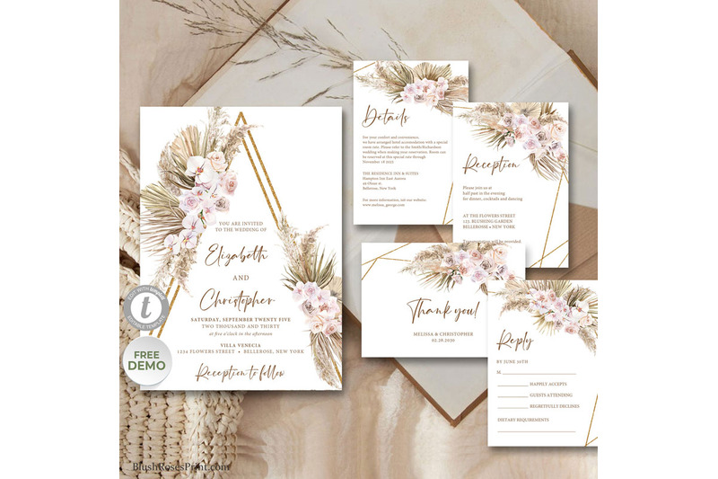 tyras-dried-palm-and-pampas-grass-wedding-suite-dusty-rose-flowers