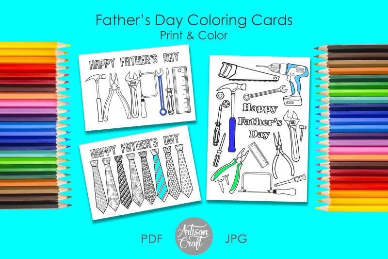 fathers-day-coloring-card